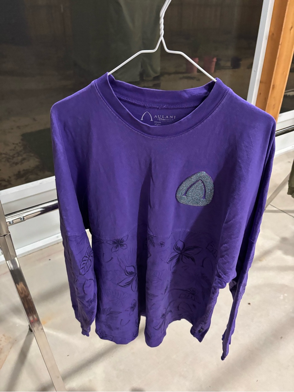 Disney Purple Aulani Long Sleeve Graphic Jersey